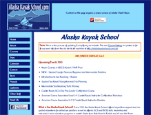 Tablet Screenshot of alaskakayakschool.com